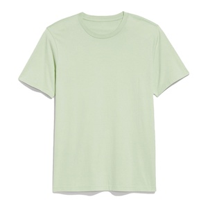 T-shirt pour homme, coupe ajustée, manches courtes, col rond, 100% coton, qualité supérieure, coupe classique, uni, décontracté - Product Image 1