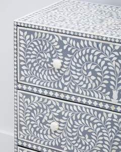 Meubles en incrustation d'os véritable au design moderne Armoire à 7 tiroirs pour chambre à coucher, école, salle à manger-Meubles de salon en réalité - Product Image 3