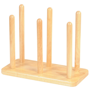 Soporte para placa de madera, soporte de vidrio, estante de almacenamiento para placa de cocina personalizado, soporte para placa artesanal de madera hecha a mano - Product Image 1