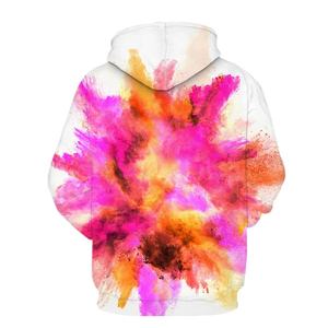 เสื้อกันหนาวมีฮู้ดมีซิปสำหรับผู้ชาย, เสื้อสเวตเชิ้ตแนวสตรีทแวร์ลำลองฤดูใบไม้ผลิฤดูใบไม้ร่วงพิมพ์ลาย3D ควันไซส์ใหญ่พิเศษ - Product Image 2