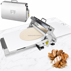 Máquina Laminadora de Masa Plegable con Grosor Ajustable, Laminadora de Masa de Acero Inoxidable para Croissants, Pizza y Hojaldre - Product Image 1