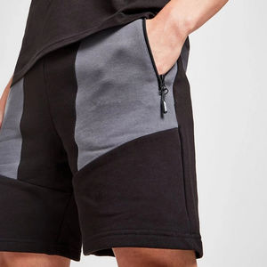 Pantalones cortos holgados de LICRA y algodón de alta calidad para hombre, ropa informal para gimnasio, diseño de logotipo personalizado, patrón sólido, logotipo frontal - Product Image 3