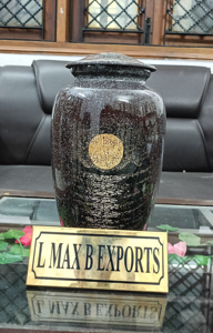 Urnas de cremación con diseño de bosque para adultos de metal de aluminio con bolsa de terciopelo gratis precio al por mayor - Product Image 5