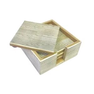 Vaisselle d'intérieur design marocaine Sous-verres en os de style classique Meilleurs coussinets de décoration intérieure et de table à manger pour l'intérieur - Product Image 4