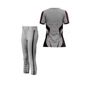 Venta Directa de Fábrica, Uniforme de Softbol Transpirable de Manga Corta para Mujer Adulta, 100% Poliéster, Ropa Deportiva de Nuevo Estilo - Product Image 2