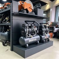 Étagère de présentation en métal robuste à double face pour outils et quincaillerie, présentoir commercial pour supermarché, rayonnage gondole