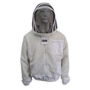 Servicio OEM buena alta calidad moda algodón apicultor chaqueta al por mayor mejor superior apicultor chaqueta traje blanco para la venta - Product Image 3
