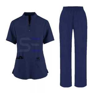 Conjunto de uniformes médicos de hospital de manga corta unisex de calidad superior para mujer con estilo-OEM - Product Image 6