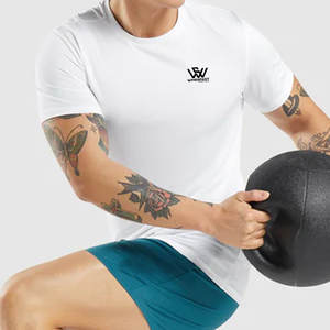 Camisetas de gimnasio de manga corta para hombres, uso de entrenamiento, camisetas de gimnasio cómodas y ligeras - Product Image 4