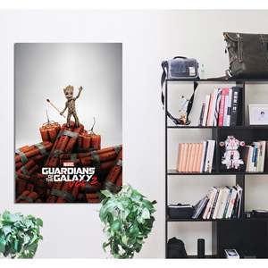 Guardians of the Galaxy Vol. 2 Modern Style Groot Dynamite <b>Canvas</b> <b>Wall</b> Art - Product Image 1