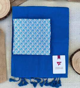 Nouveau Soft Kadhi Cotton Pallu Attached Jalar & Digital Print Blouse beau saree - Product Image 2