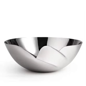 ชามเสิร์ฟสลัดทำจากโลหะขัดเงาสำหรับร้านอาหาร - Product Image 1