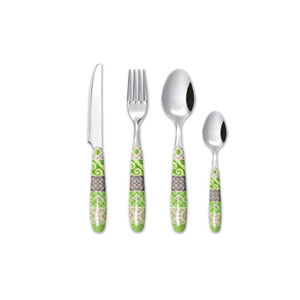 Juego de cubiertos de lujo de acero inoxidable con mango de madera, calidad de restaurante, cuchillo para niños, tenedor, cuchara, cubiertos, hoteles elegantes - Product Image 3