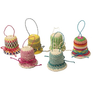 Campana de Navidad de algas marinas coloridas, adorno, Cascabel, campanas colgantes decoración del hogar Vietnam al por mayor - Product Image 1