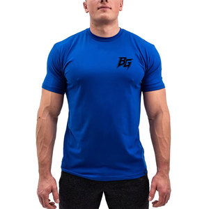 Camisetas Deportivas para Hombre, Corte Ajustado, Tejido Elástico, Secado Rápido, Transpirables, Spandex/Poliéster, para Entrenamiento, Gimnasio, Ejercicio - Product Image 1