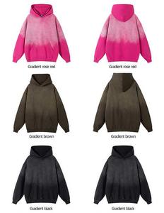 Sudaderas con capucha de algodón de alta calidad 100% para hombre, sudaderas informales con lavado ácido con diseño bordado, impresión Digital para invierno - Product Image 6