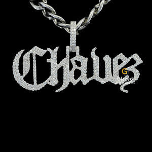 Pendentif en diamant cultivé en laboratoire de style hip hop unique en or blanc 10 carats améliorant le dernier design pour unisexe - Product Image 1