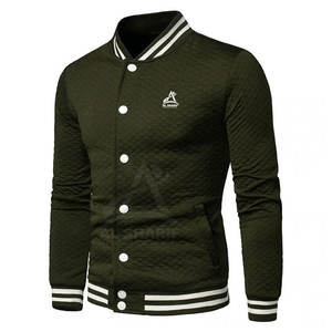 Chaquetas Varsity de Invierno Impermeables y Ecológicas de la Mejor Calidad para Hombre, Ropa Casual para Exteriores con Cuello Alto y Logotipo Frontal - Product Image 2