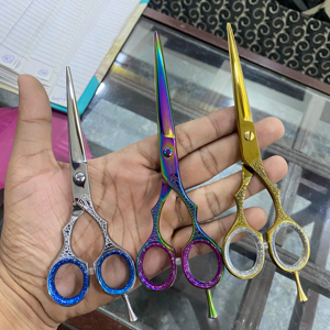 Maquinilla de afeitar recta profesional serie japonesa de acero inoxidable para diestros tijeras de corte de pelo de peluquero punta afilada para uso en salón - Product Image 5