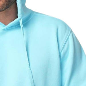 Nueva llegada logotipo personalizado 100% algodón cordón sudaderas con capucha de los hombres de gran tamaño pulóver estampado capucha bolsillos calle listo Invierno Polar ODM - Product Image 2