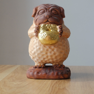 รูปปั้นสุนัขไม้สวยงามจากเวียดนาม |   สัตว์จำลองไม้เพมูสำหรับตกแต่ง |   ของตกแต่งบ้านรูปสุนัขไม้ ขายดี - Product Image 6