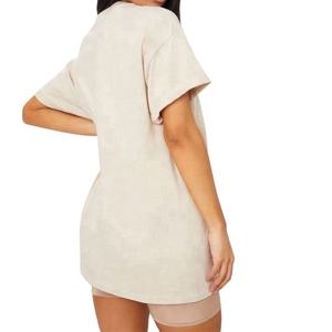 Camisetas de diseño personalizado para mujer, camisas de gran tamaño con hombro al descubierto, con logotipo personalizado, hip hop, venta al por mayor - Product Image 5