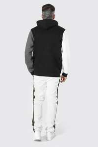 Sweat-shirt à capuche personnalisé et épais pour hommes Ultimate Cotton/Polyester Breathable Fleece Embossed Winter Long 6XL Print - Product Image 3