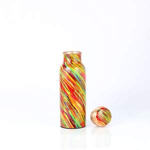 Best Selling <b>Plain</b> Green Printed Stainless Steel Vacuum <b>Water</b> <b>Bottle</b> for Camping and Light Use Leak-Proof - Product Image 5