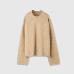 Fleece <b>Women</b> Sweater <b>Cardigan</b> 100%pure Cashmere Winter Breathable <b>Women</b> Vintage Warm Turn Down Collar Zipper <b>Thick</b> Knit Sweater - Product Image 1