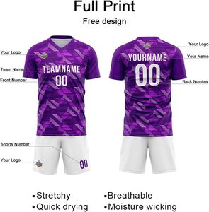 Uniformes de fútbol personalizados Suministro OEM Ajuste cómodo y duradero Ideal para equipos de jóvenes y adultos - Product Image 4