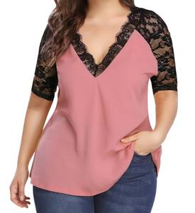 Camiseta de talla grande para mujer de estilo informal OEM de alta calidad de proveedores de Bangladesh Producción a granel disponible - Product Image 3