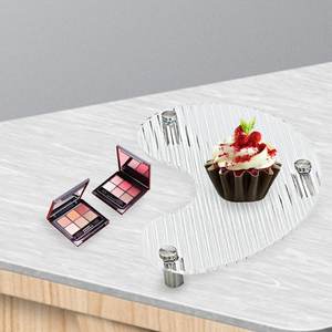 Bandeja de acrílico transparente para servir alimentos, bandeja de postre personalizable grande para eventos, comedor de mesa, duradero y elegante, venta al por mayor - Product Image 6