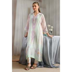 Camisa de Chifón Opalina con Mangas Tres Cuartos para Uso Diario en Primavera/Verano - Product Image 5