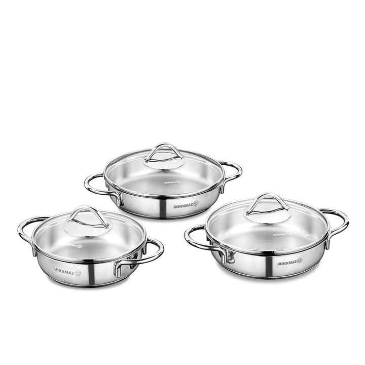 Korkmaz A1805 Tombik 6 Piece Omelet Set