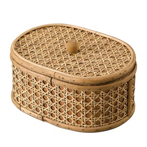 Cestas de Almacenamiento Redondas Hechas a Mano de Ratán Natural, Modernas, Ecológicas, Multifuncionales, Artex Green Earth, Hechas en Vietnam - Product Image 1