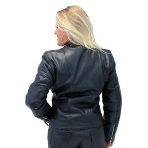 Chaqueta de cuero de motocicleta personalizada Diseño personalizado Alta calidad % Cuero genuino Transpirable Unisex Todas las estaciones Carreras de motos - Product Image 2