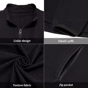 Veste zippée en gros et joggeurs survêtement deux pièces ensembles de gymnastique d'escalade en plein air pour hommes 2025 de haute qualité - Product Image 5