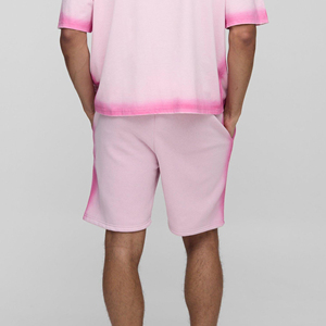 กางเกงขาสั้นสำหรับผู้ชายผ้าฝ้าย100% ซักได้ระบายอากาศได้ดีพิมพ์โลโก้3D พัฟตามสั่ง - Product Image 2