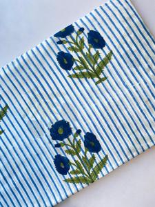 Bloque de mano indio hecho a mano impreso 100% tela de algodón respetuoso con el medio ambiente tradicional transpirable hecho a mano bloque estampado tela de algodón - Product Image 2