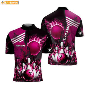 Camisetas de bolos SAMAVIA, uniformes de poliéster ligeros con ajuste sublimado personalizado para jugadores de clubes de EE. UU. - Product Image 5
