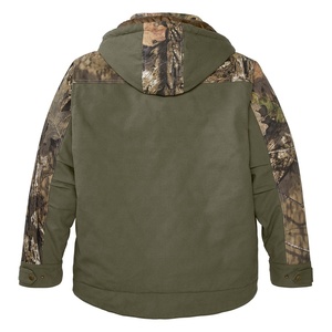 Ropa de caza peluda de piel de lana para hombre, traje de caza, abrigo de bosque borroso del desierto, uniforme táctico de viento holgado, Camuflaje - Product Image 4