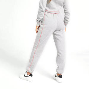 Pantalons de survêtement pour femmes, coupe décontractée, taille haute, 65% coton, 35% polyester - Product Image 2