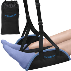Repose-pieds essentiel : hamac pour les pieds, soulage la fatigue en voyage, au bureau et en voiture, mousse à mémoire de forme portable OEM/ODM pour avion - Product Image 1