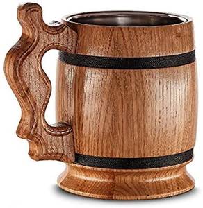 Viking Organic Material Eco-Friendly Polished Horn <b>Beer</b> Mug - Product Image 2