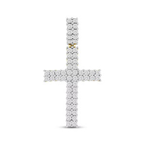 Pendentif croix personnalisé de luxe avec diamants VVS Moissanite collier glacé unisexe cadeau pour tout le monde - Product Image 1