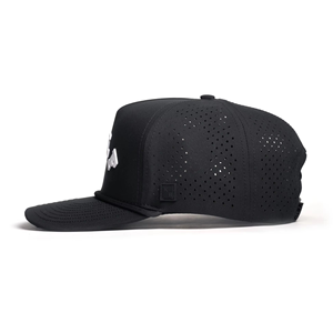 Casquette de golf en toile imperméable personnalisée à 5 panneaux avec trous découpés au laser et design perforé pour le sport et les activités de plein air - Product Image 3