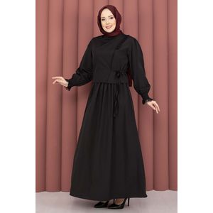 Ensemble deux pièces pour femme pour l'été, style décontracté, haut court et jupe longue avec bordure en dentelle noire, pantalon court ajusté - Product Image 3