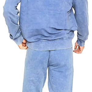 Chándales de lavado ácido de Color sólido a la moda para hombre, ropa de verano transpirable de invierno hecha en Pakistán - Product Image 5