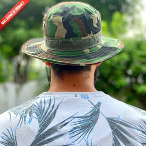 Chapeau Boonie en lin brodé 3D pour la pêche, les loisirs et les sports - Product Image 6