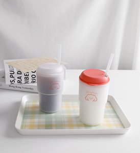 [Fabriqué en Corée] Tasse en plastique à double paroi OHBOTTLE avec couvercle 350 ml - Portable et durable, gobelet personnalisé avec logo - Product Image 3